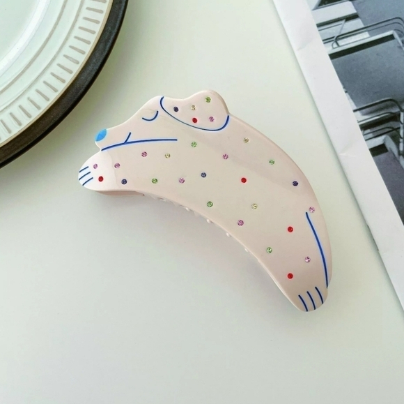 NEW Dog Crystal Hair Clip Claw - Picture 1 of 10